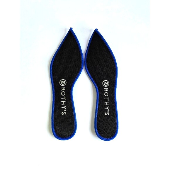 ROTHY'S The Point Lapis Python Blue Retired Print 8 38.5 Designer Knit Comfort - Picture 9 of 14